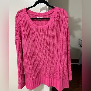AMERICAN EAGLE OVERSIZED PINK SWEATER